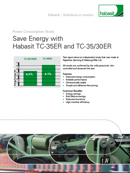 Save Energy with Habasit TC-35ER and TC-35/30ER